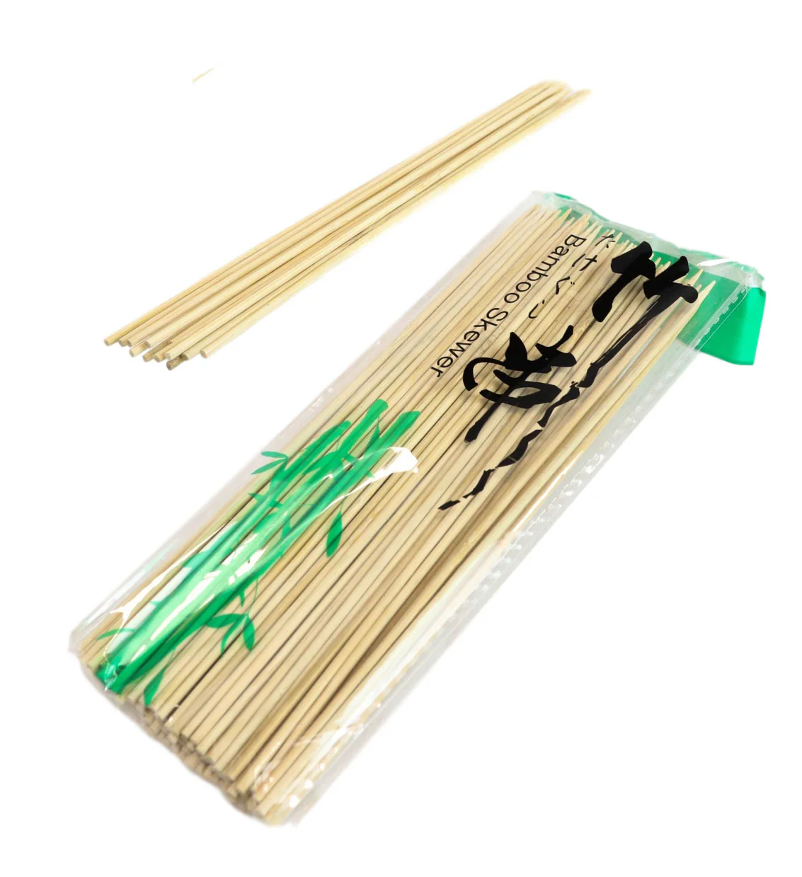 8"L Bamboo Skewers Sticks For BBQ Appetizer Fruits Cocktails Kabobs Pack Of 500 - Image 2