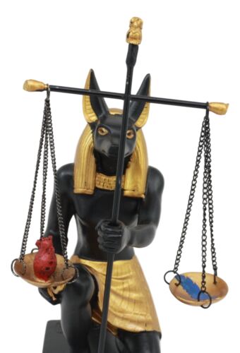 Ancient Egyptian God Of Afterlife Anubis Holding The Scales of Justice Statue - Image 8
