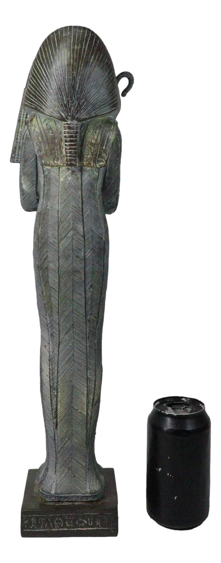 Ancient Egyptian Pharaoh Sarcophagus Mummy With Crook and Flail Figurine 16"H - Image 7