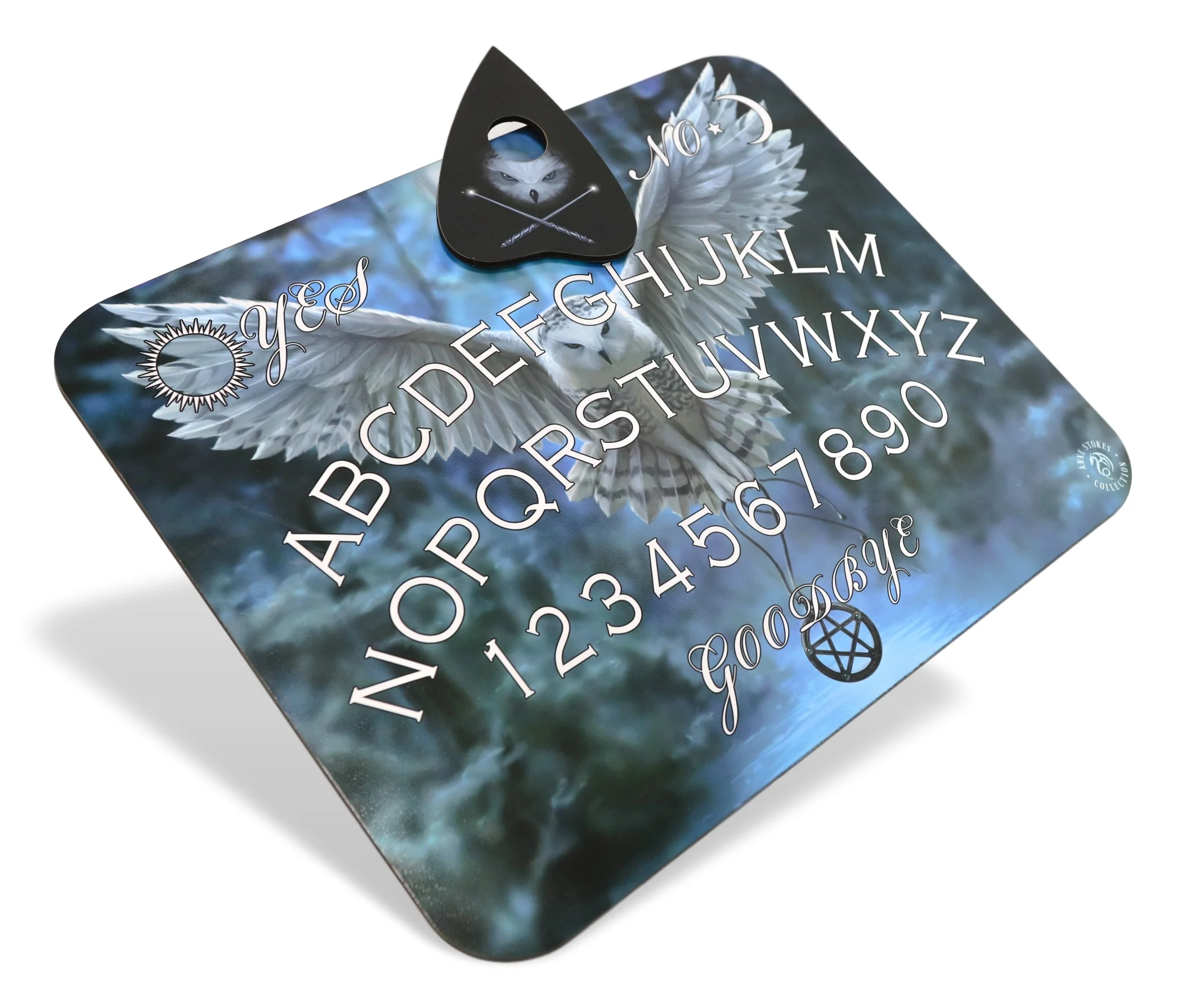 Anne Stokes Awake Your Magic Owl Pentagram Ouija Spirit Board Game W/ Planchette - Image 2