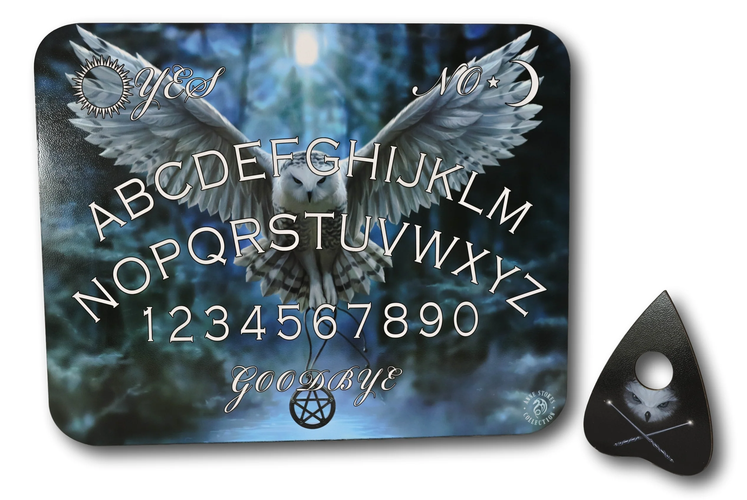 Anne Stokes Awake Your Magic Owl Pentagram Ouija Spirit Board Game W/ Planchette - Image 5