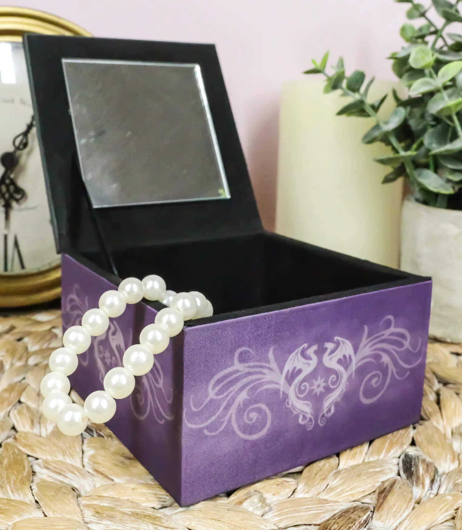 Anne Stokes Dragonkin Release The Dragon Decorative Jewelry Box With Mirror - Image 7