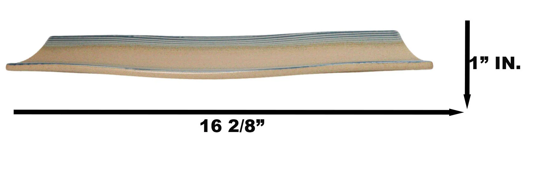 Ao Nagashi Collection Large 16.5" Elongated Rectangular Wavy Serving Platter - Image 8