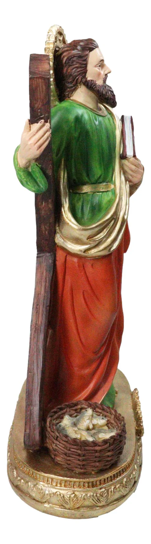 Apostle Disciple Of Jesus Saint Andrew With Saltire Cross Figurine 12" Series - Image 6