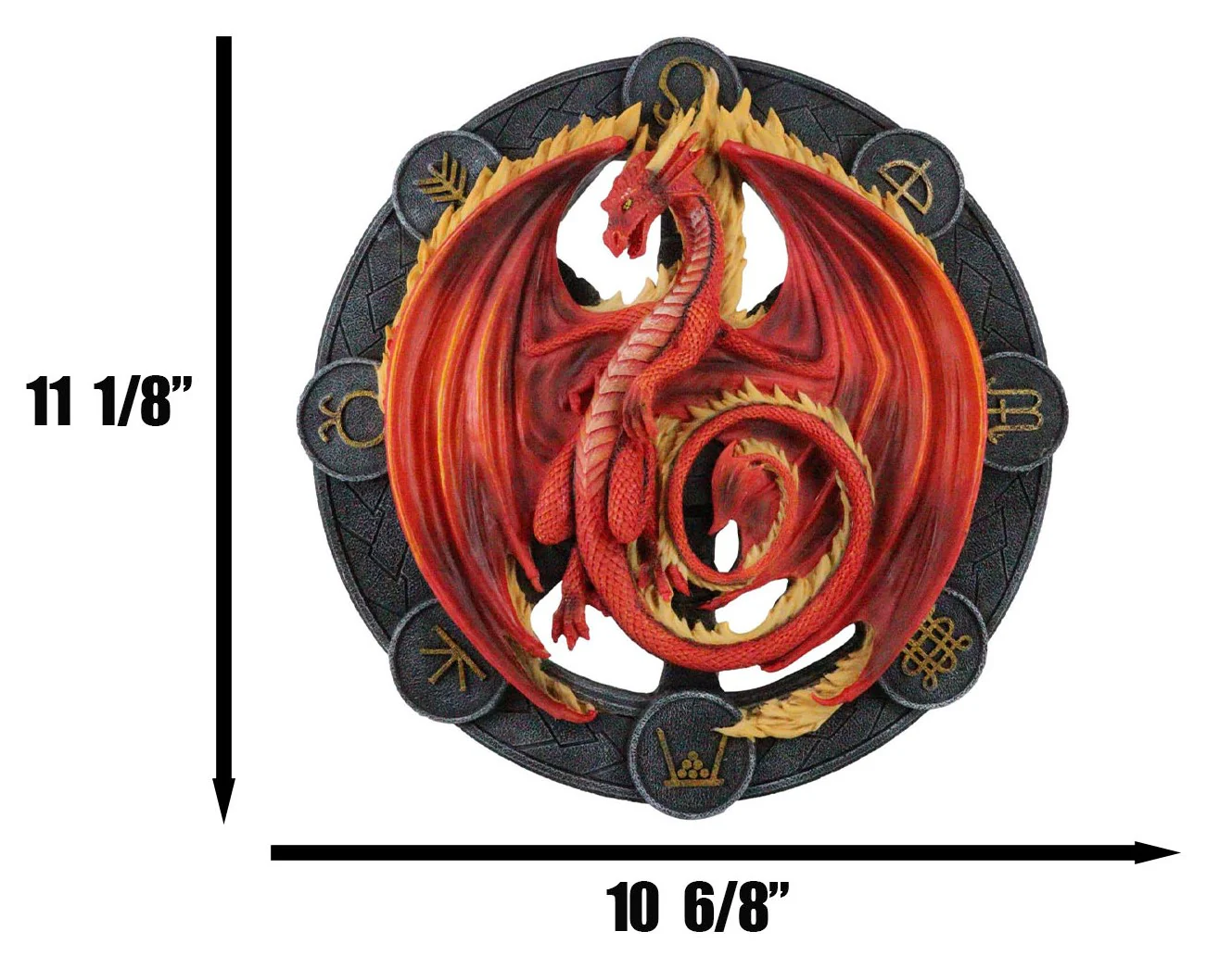 Beltane Drake Ember Flame Wheel of The Year Sabbats Of The Dragon Wall Decor - Image 2