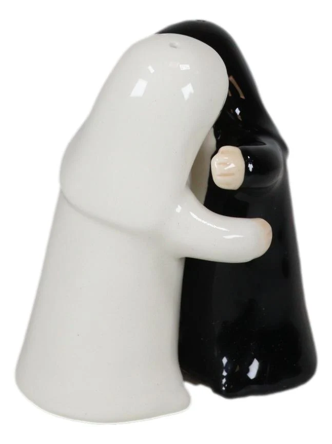 Black And White Dressed Dancing Nuns Cute Ceramic Salt & Pepper Shakers Set - Image 6