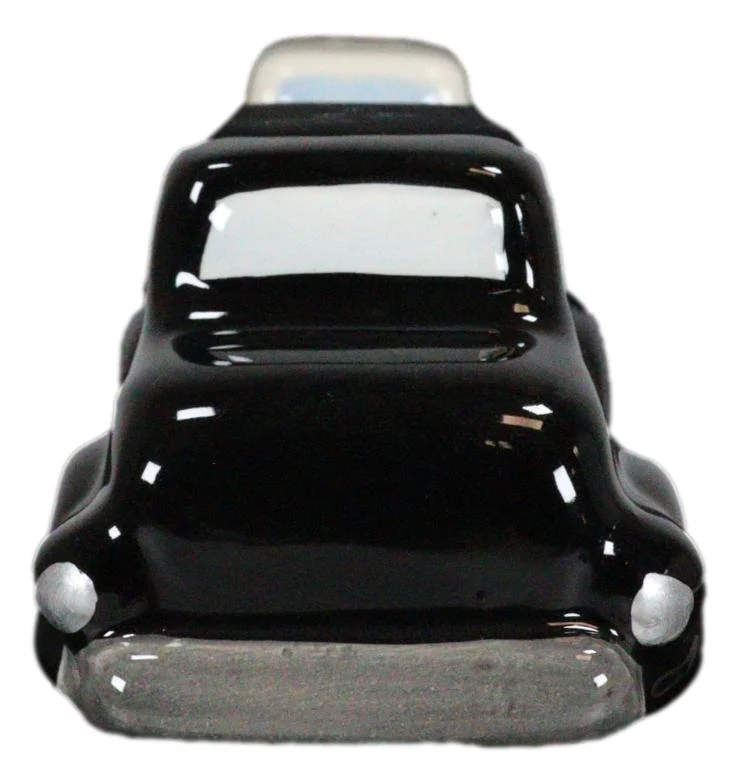 Black and White Vintage Retro Antique Cars Magnetic Salt And Pepper Shakers - Image 6