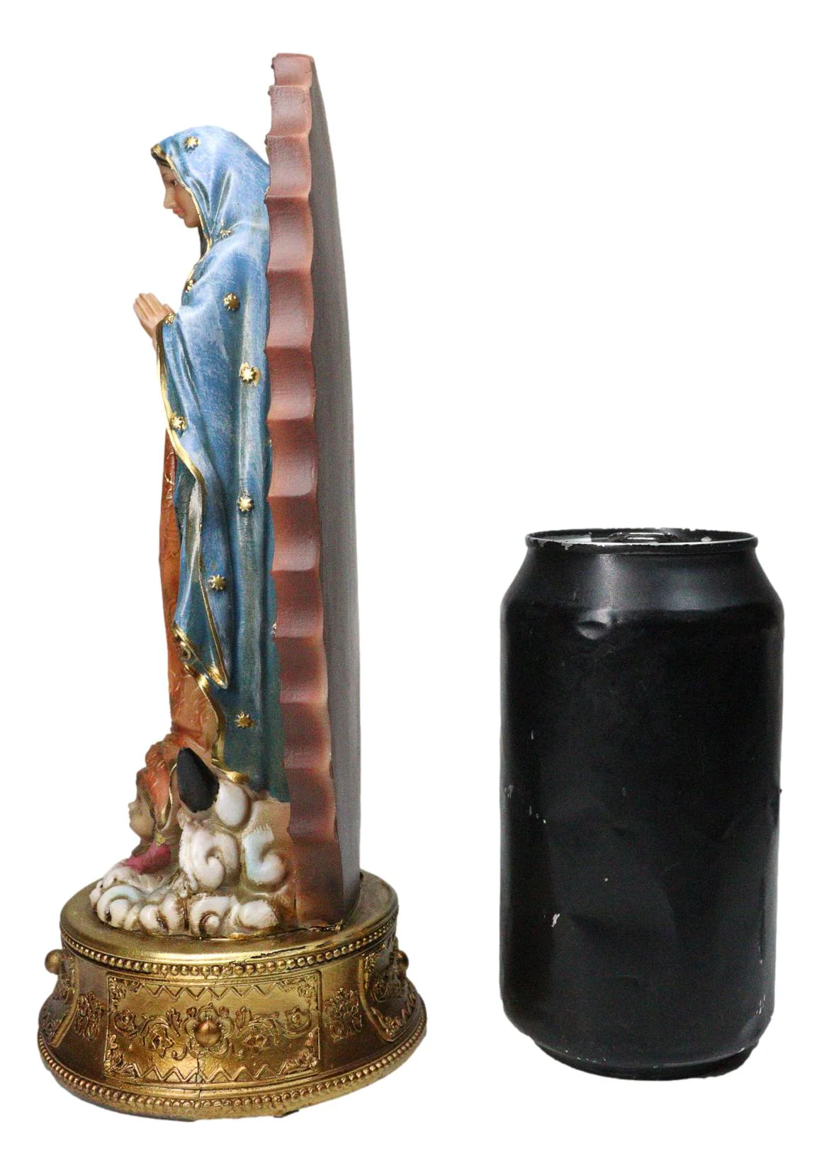 Blessed Virgin Mary Our Lady of Guadalupe with Rosary Drawer Box Figurine 9"H - Image 6