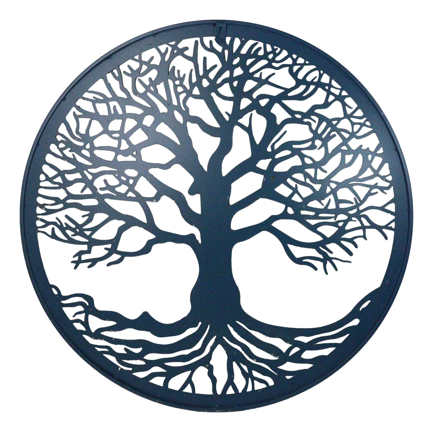Blue 23"D Oversized Round Celtic Tree of Life Medallion Metal Wall Circle Plaque - Image 7