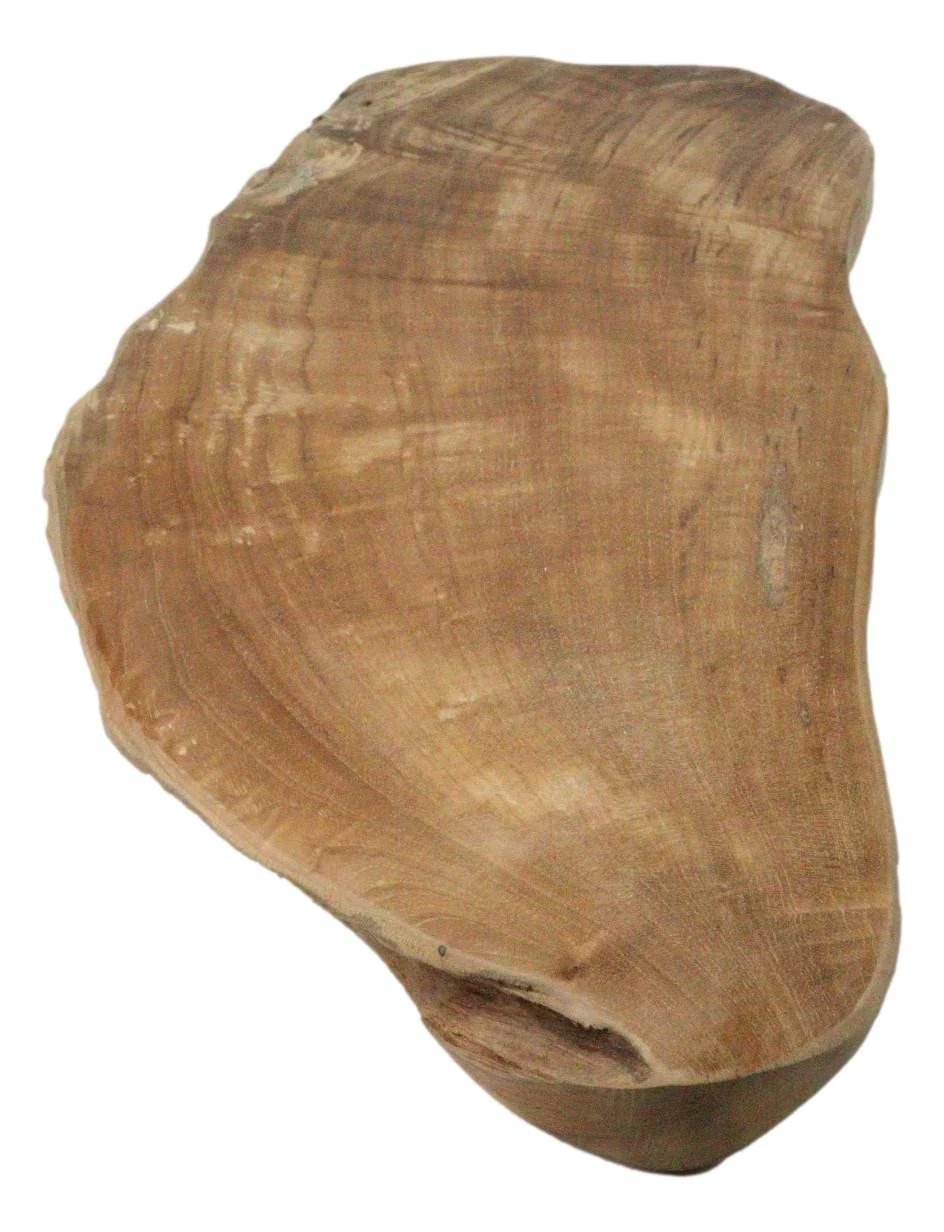 Bohemian Rustic Live Edge Irregular Shaped Teak Wood Charcuterie Cheeseboard