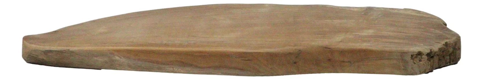 Bohemian Rustic Live Edge Irregular Shaped Teak Wood Charcuterie Cheeseboard - Image 2