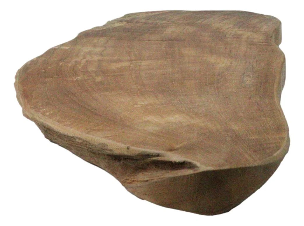Bohemian Rustic Live Edge Irregular Shaped Teak Wood Charcuterie Cheeseboard - Image 3