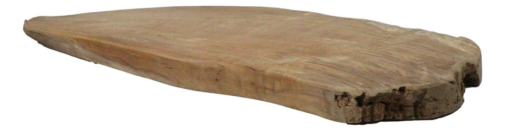 Bohemian Rustic Live Edge Irregular Shaped Teak Wood Charcuterie Cheeseboard - Image 6