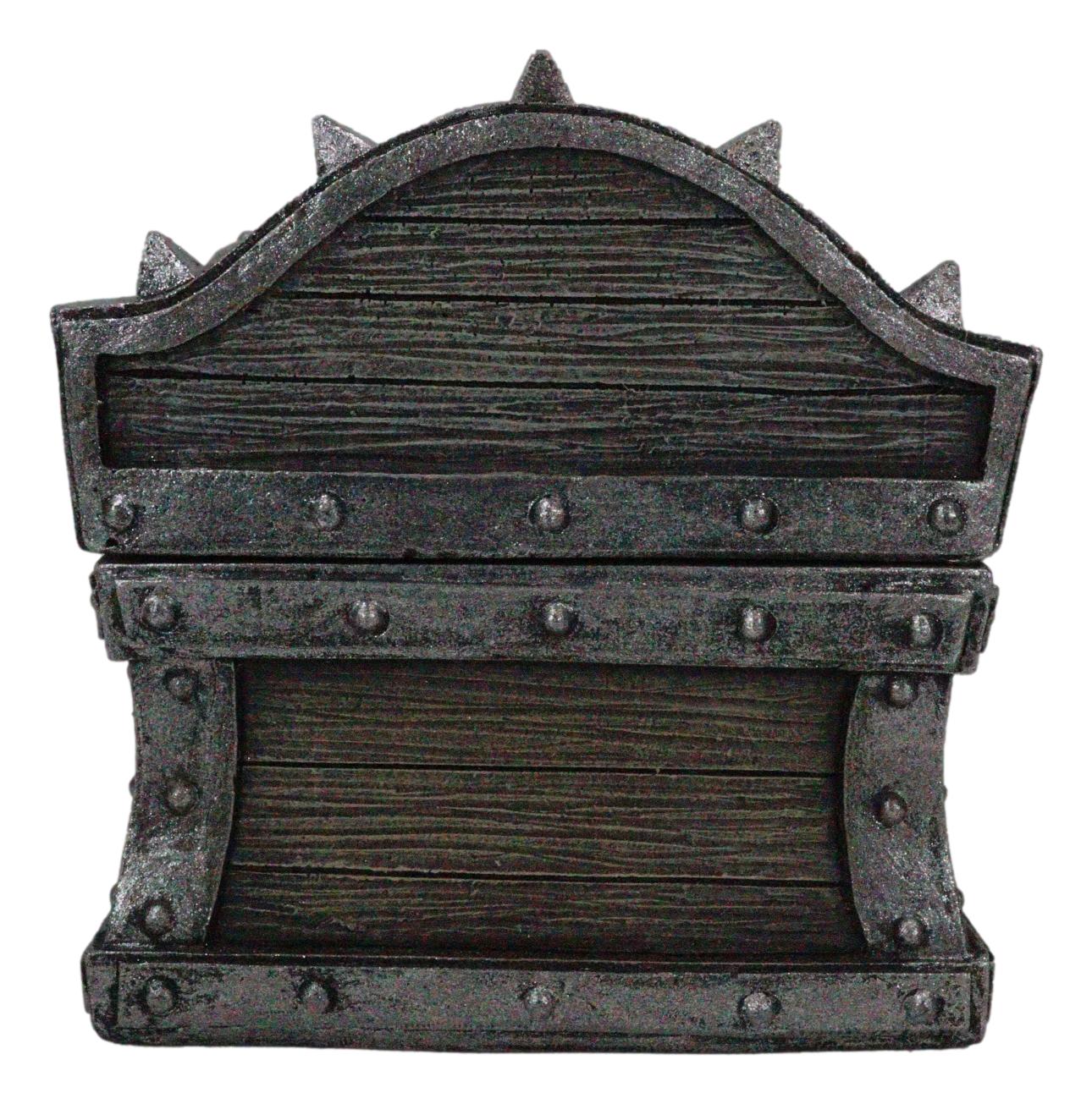 Caribbean Barbarian Pirate Davy Jones Spiked Treasure Chest Small Decorative Box - Image 3