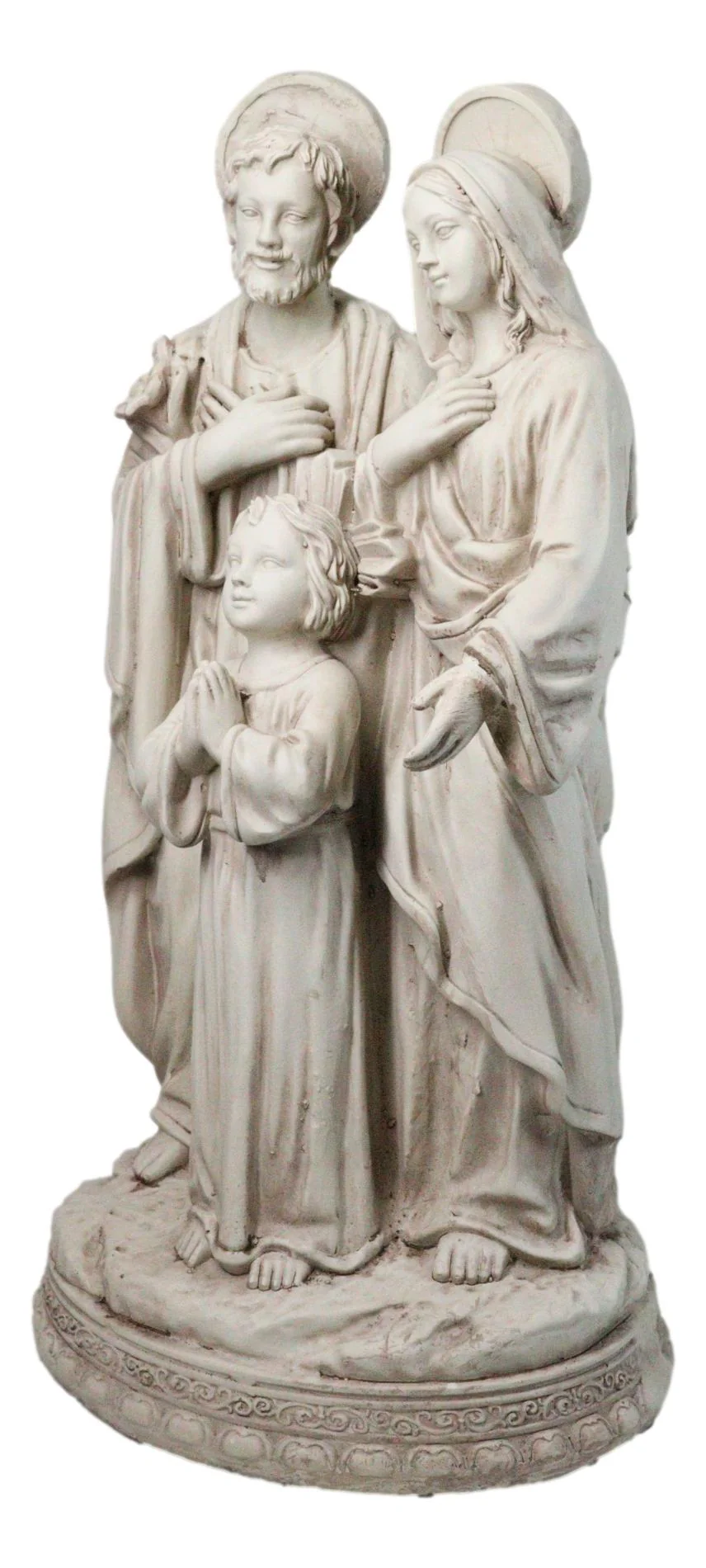 Catholic Church The Holy Family Mary Joseph Jesus Large Outdoor Statue 24" Tall - Image 4