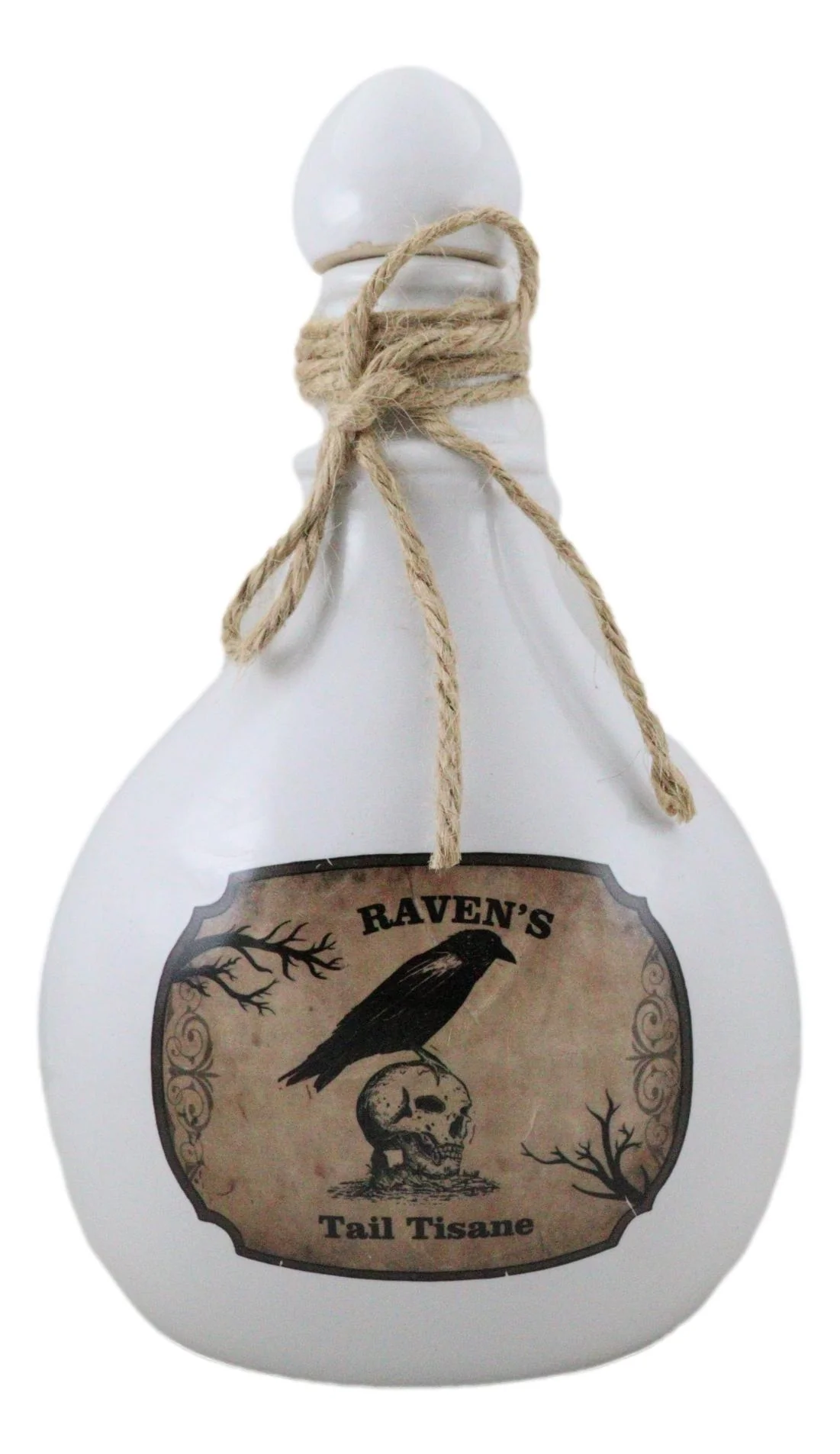 Ceramic Raven Crow Tail Tisane Mad Doctor Witchcraft Poison Prop Potion Bottle - Image 5