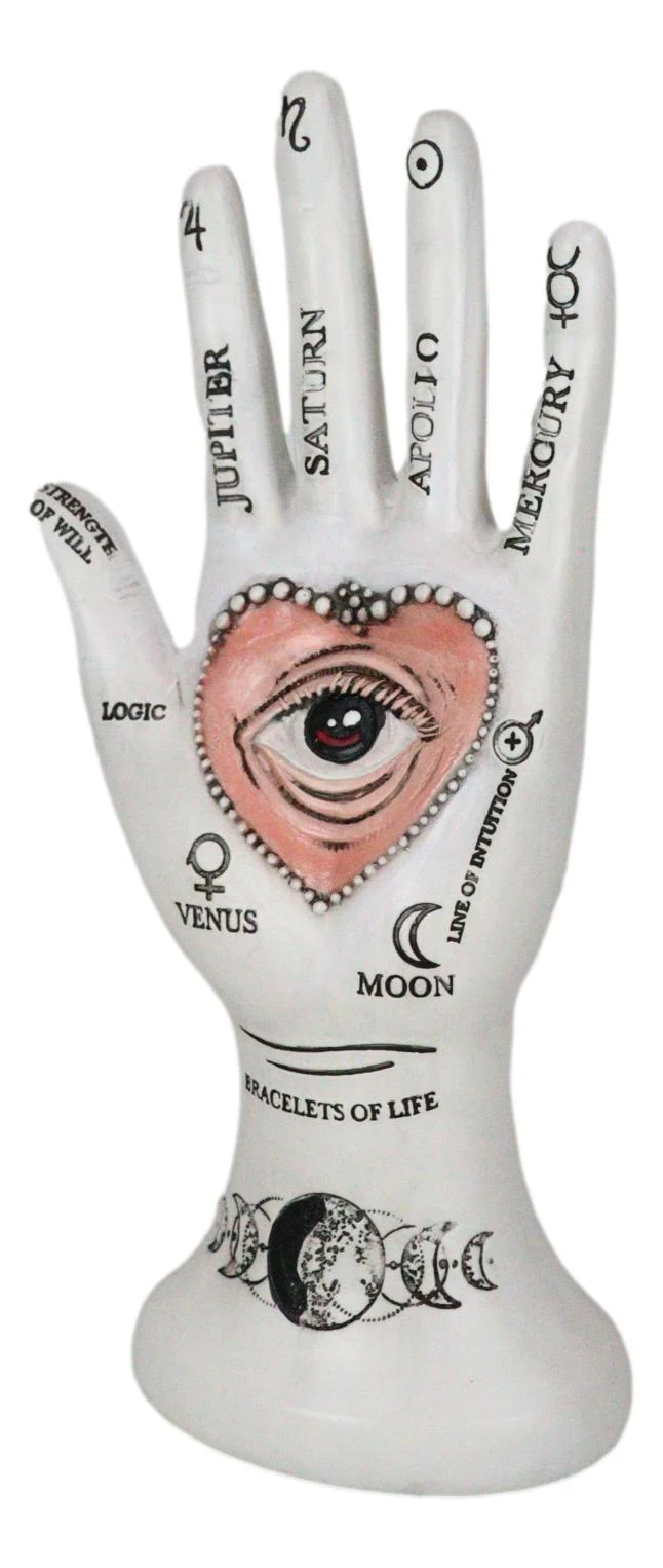Chirology Greek Gods and Goddesses Eye of Providence Heart Palmistry Hand Palm - Image 2