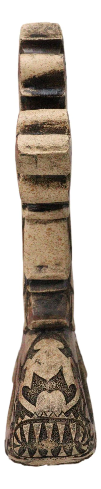 Christian Tuscany Scrollwork Cross On Jesus Fish Ichthys Base Faux Wood Figurine - Image 4