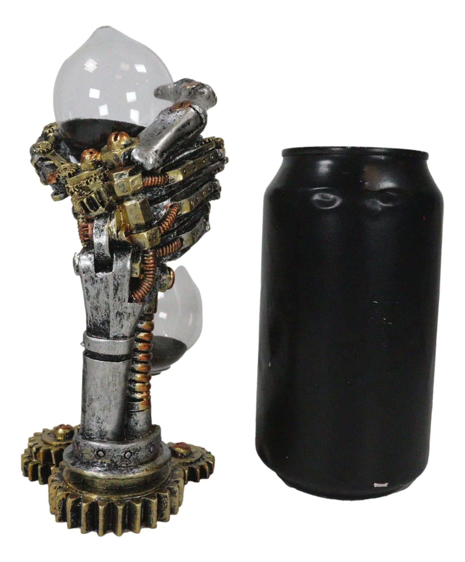 Chronos Time Warp Steampunk Robotic Cyborg Hand Gearwork Clockwork Sand Timer - Image 8