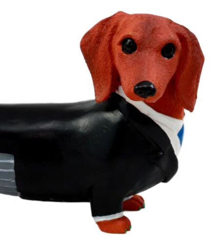 Cute Doxie Collection Wedding Groom Tuxedo Dachshund Figurine Dog Collectible - Image 3