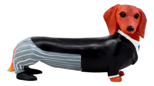 Cute Doxie Collection Wedding Groom Tuxedo Dachshund Figurine Dog Collectible - Image 4