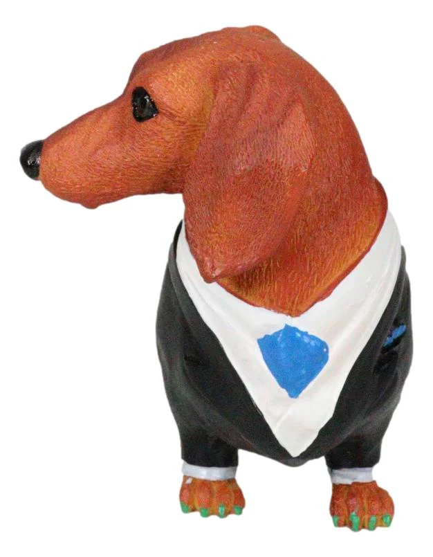 Cute Doxie Collection Wedding Groom Tuxedo Dachshund Figurine Dog Collectible - Image 8