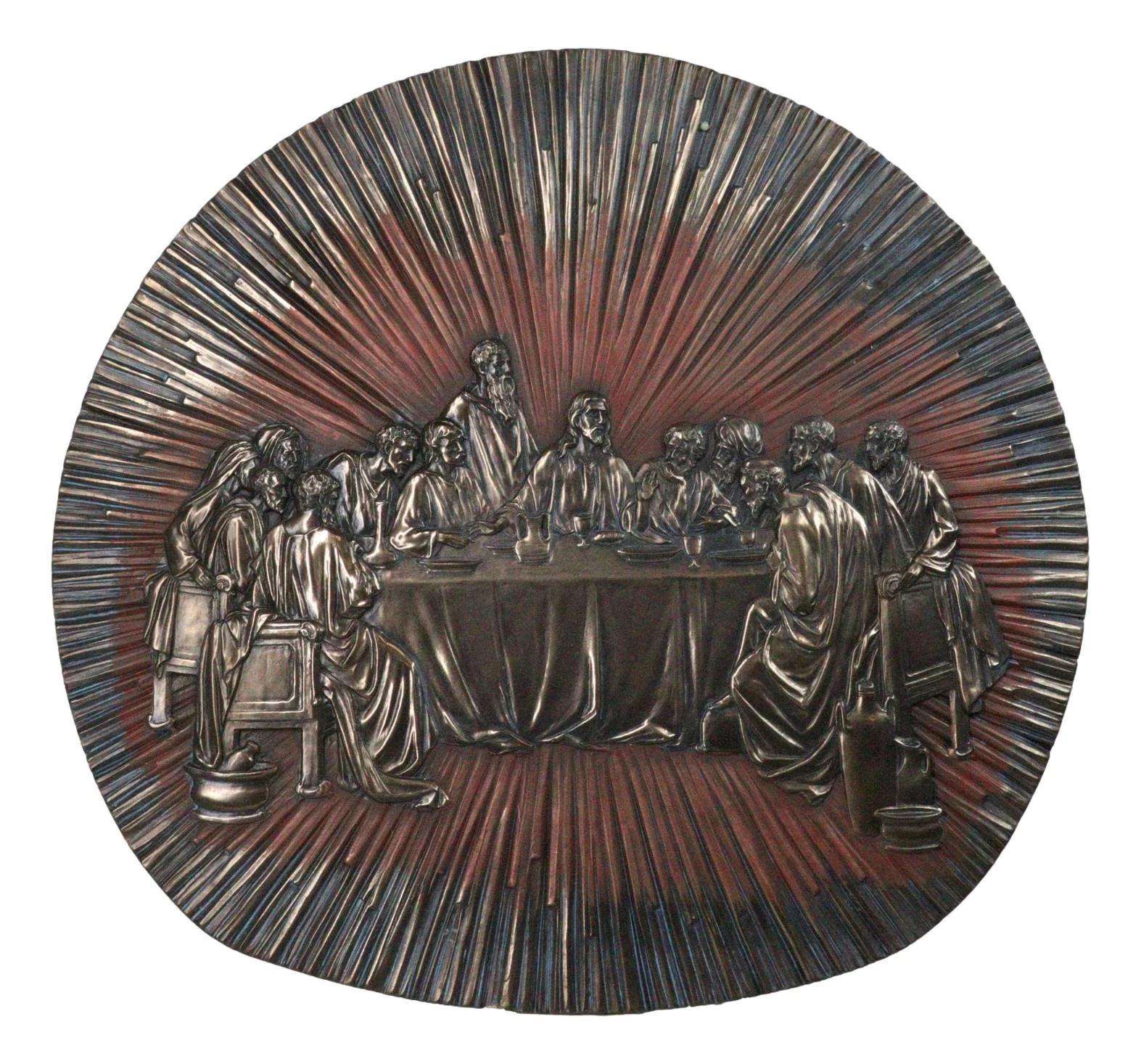 Da Vinci The Last Supper of Jesus and Disciples Wall Decorative Relief Figurine