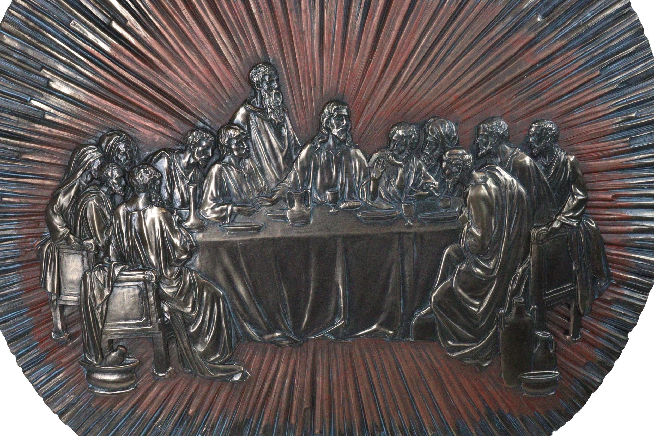 Da Vinci The Last Supper of Jesus and Disciples Wall Decorative Relief Figurine - Image 6