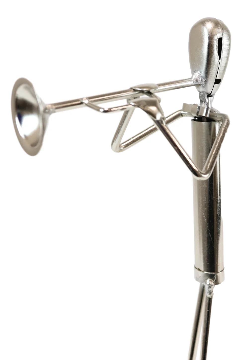 Decorative Hand Made Recycled Metal Trumpet Instrument Player Musician Statue - Image 4