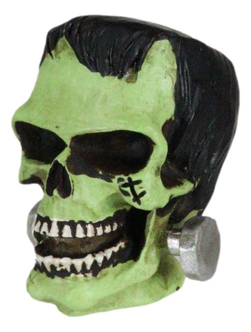 Dr Victor Frankenstein Skull Figurine 2"H Miniature Frankenskull Gothic Skeleton - Image 8