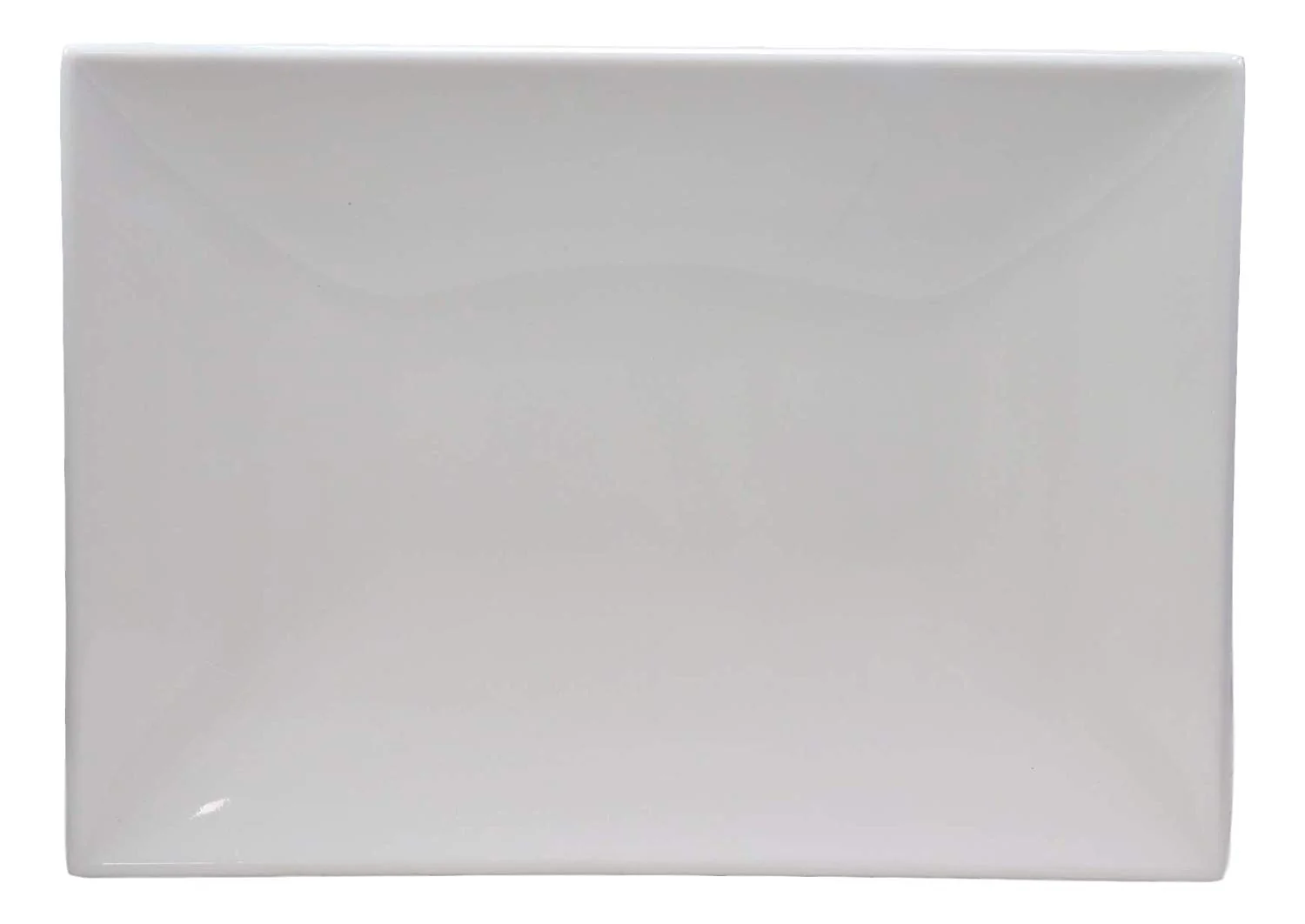 Ebros 11.5"W White Large Rectangular Modern Serving Plate or Dish SET OF 6 - Image 3