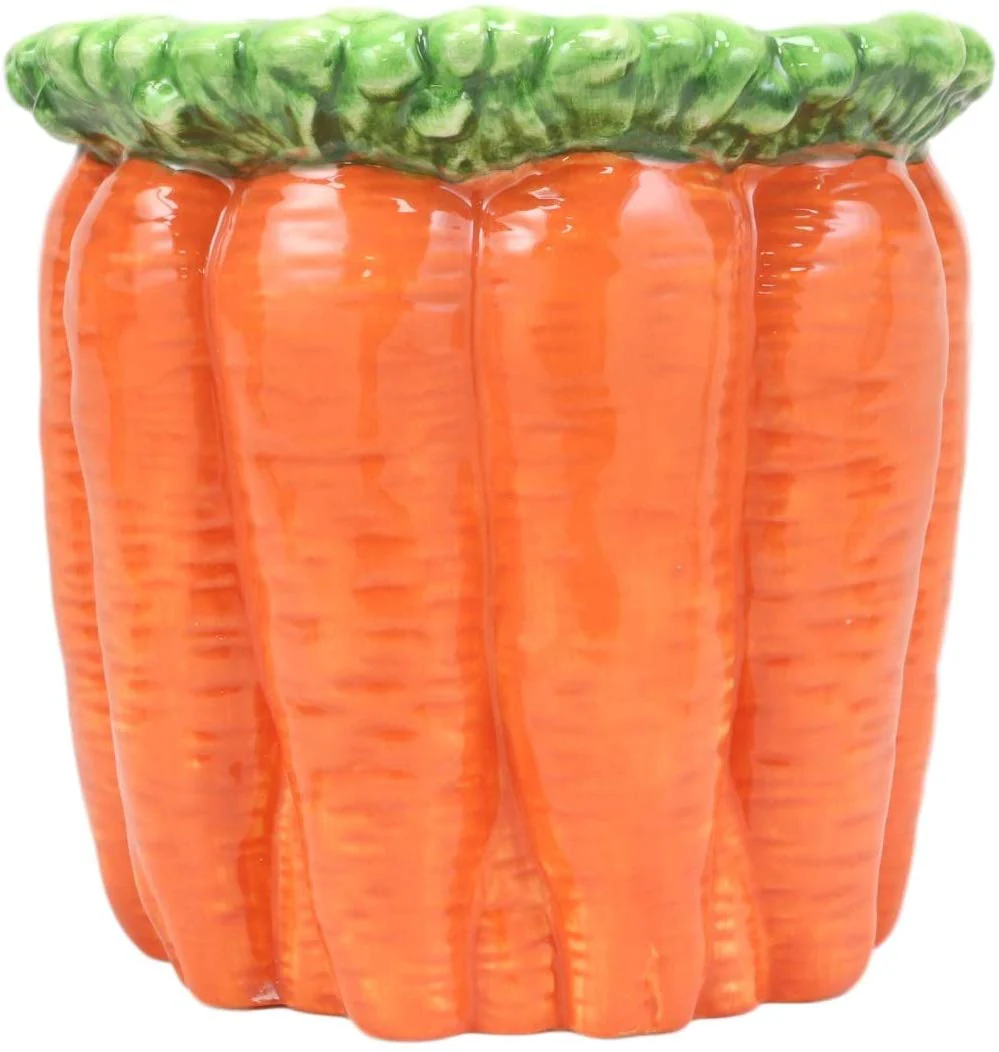 Ebros 4.5" Tall Ceramic Gourmet Hearty Carrots Bunch Dish Bowl Holder Container - Image 2