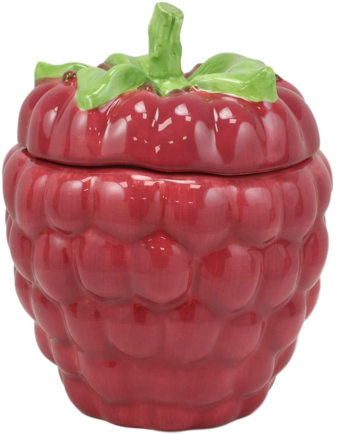 Ebros 6"Diameter Red Raspberry Jam Condiments Container Jar With Lid & Spoon - Image 3