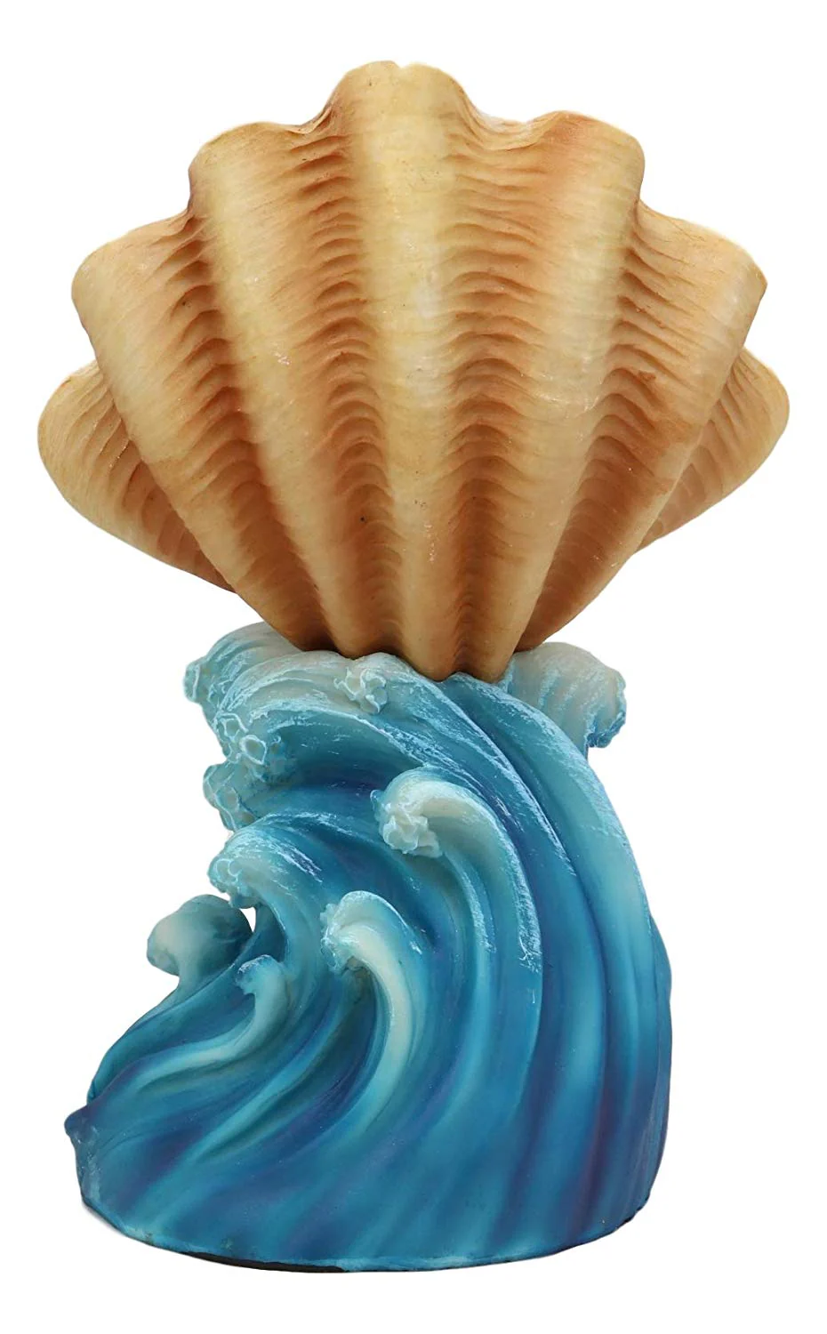 Ebros Colorful Ocean Mermaid Mergirl With Giant Shell Rising Over The Waves Figurine - Image 5