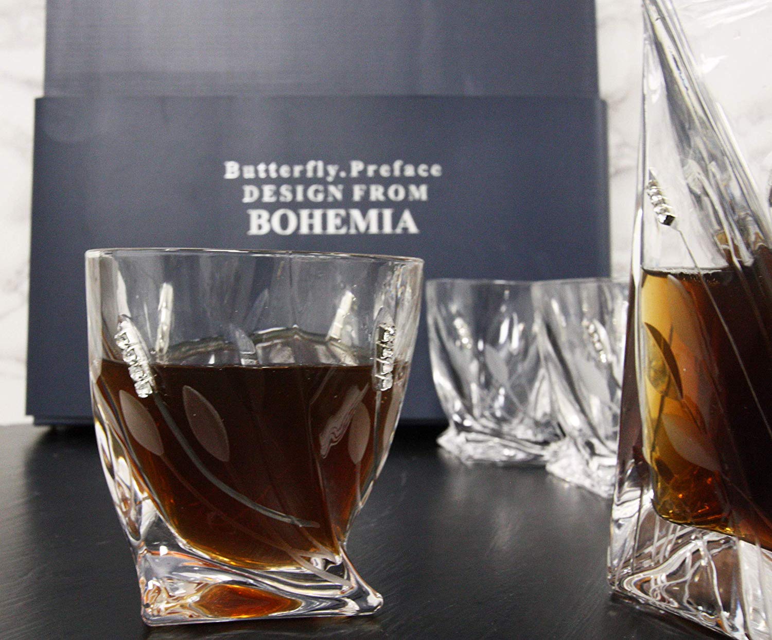 7 Piece Whiskey Scotch Brandy Set Elegant Clear Glass Decanter And DOF Glasses - Image 9