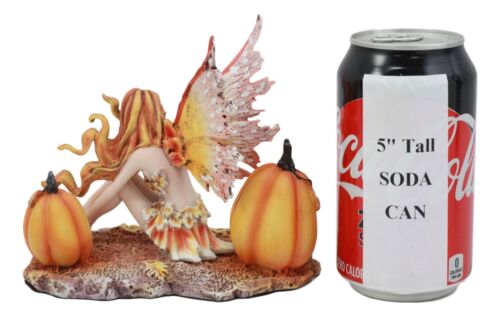 Ebros Amy Brown Tribal Fairy Godmother with Pumpkins Statue 5" H - Image 6