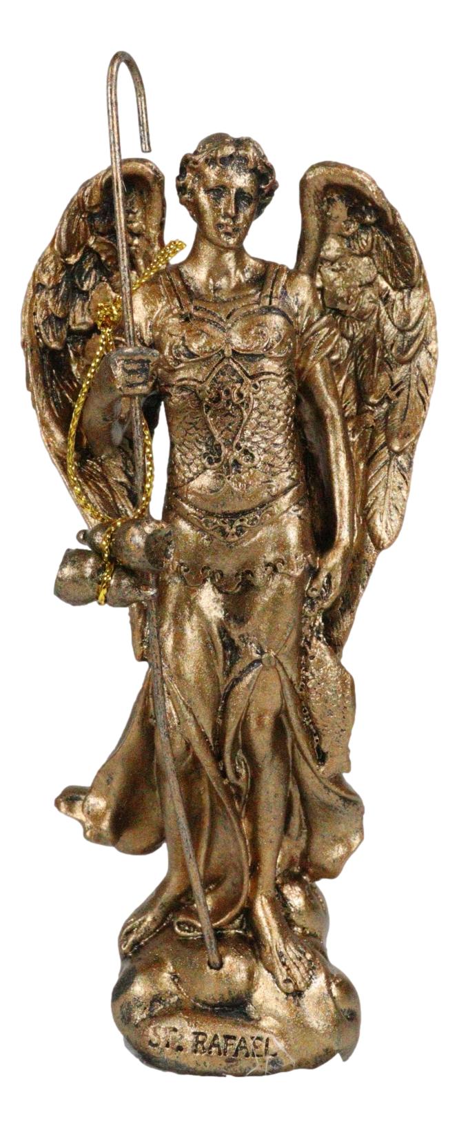 Ebros Catholic Archangel Saint Raphael Statue 5"Tall Sacrament of Pennance And Healing - Image 6