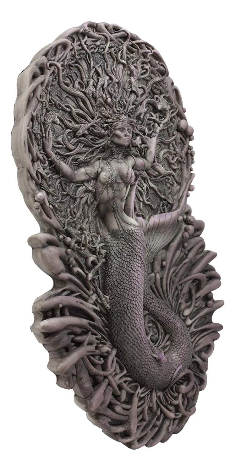 Ebros Celtic Irish Mythology Mermaid Triple Goddess Aine Wall Decor - Image 3