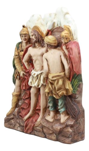 Ebros Stations Of The Cross Statue Wall Decor 10th Station Jesus Was Stripped - Image 2