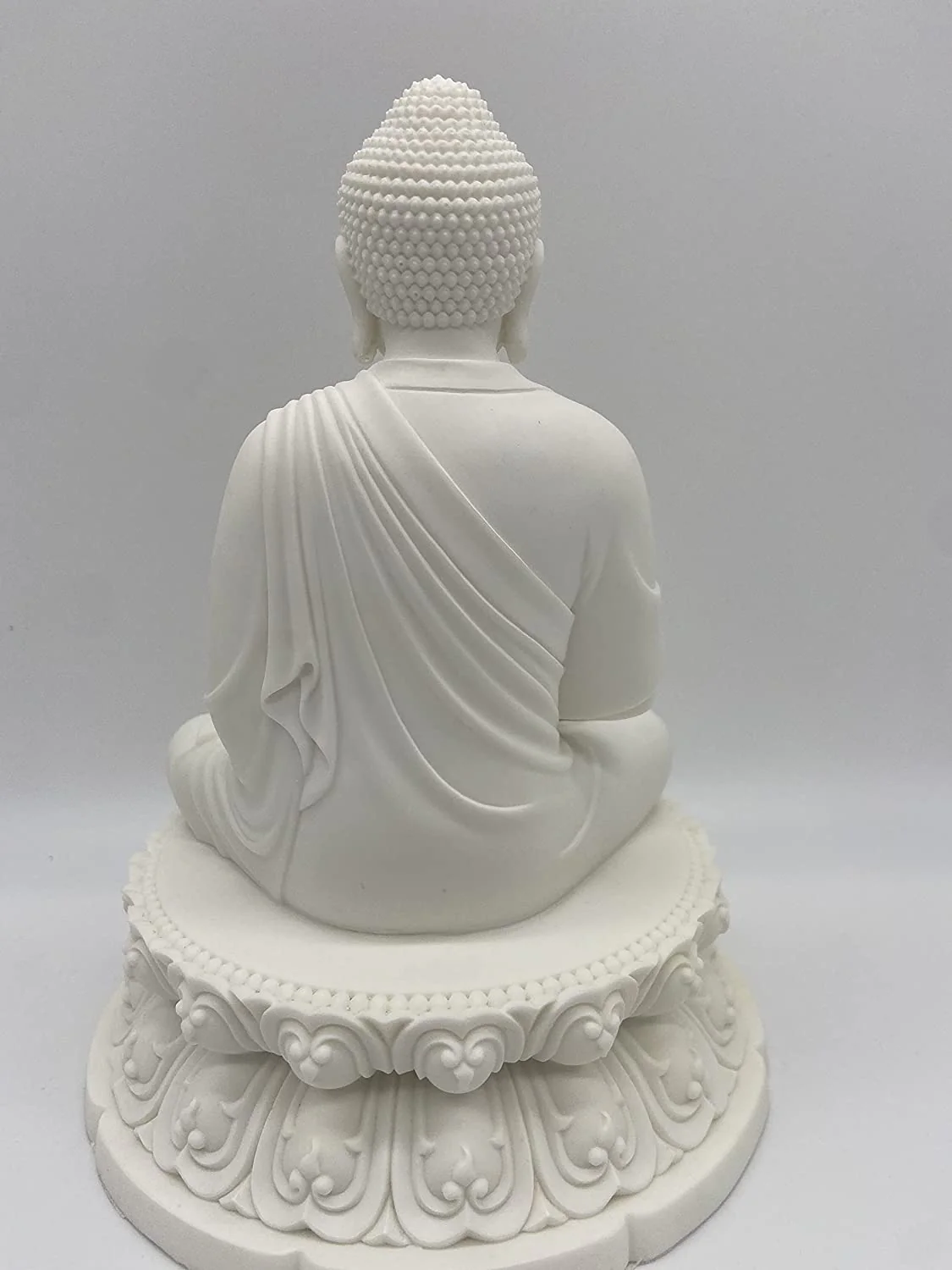 Ebros Contemplation Buddha Sakayamuni Meditate on Lotus 7" H Sculpture Buddhism Figurine - Image 4