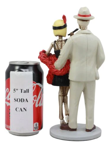 Ebros Day Of The Dead Roaring Twenties Great Gatsby Skeleton Flapper Couple Figurine 8.5" H - Image 4