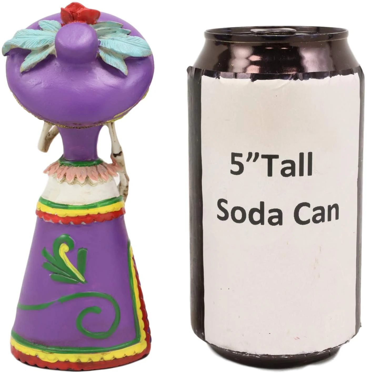 Ebros Day of The Dead Skeleton Lady Rosa with Purple Gown Figurine 5.25"H Statue - Image 3