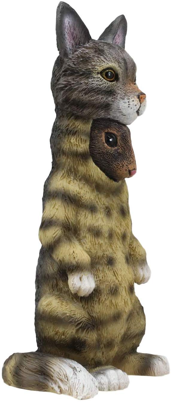Ebros Dupers Collection Mouse Rat Disguising As A Tabby Cat Statue 5.25" Tall - Image 2