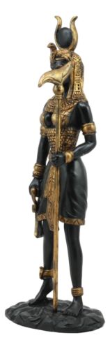 Ebros Egyptian Goddess Hathor Holding Ankh Statue 12.5"Tall Deity of Motherhood Music And Dance Figurine - Image 2
