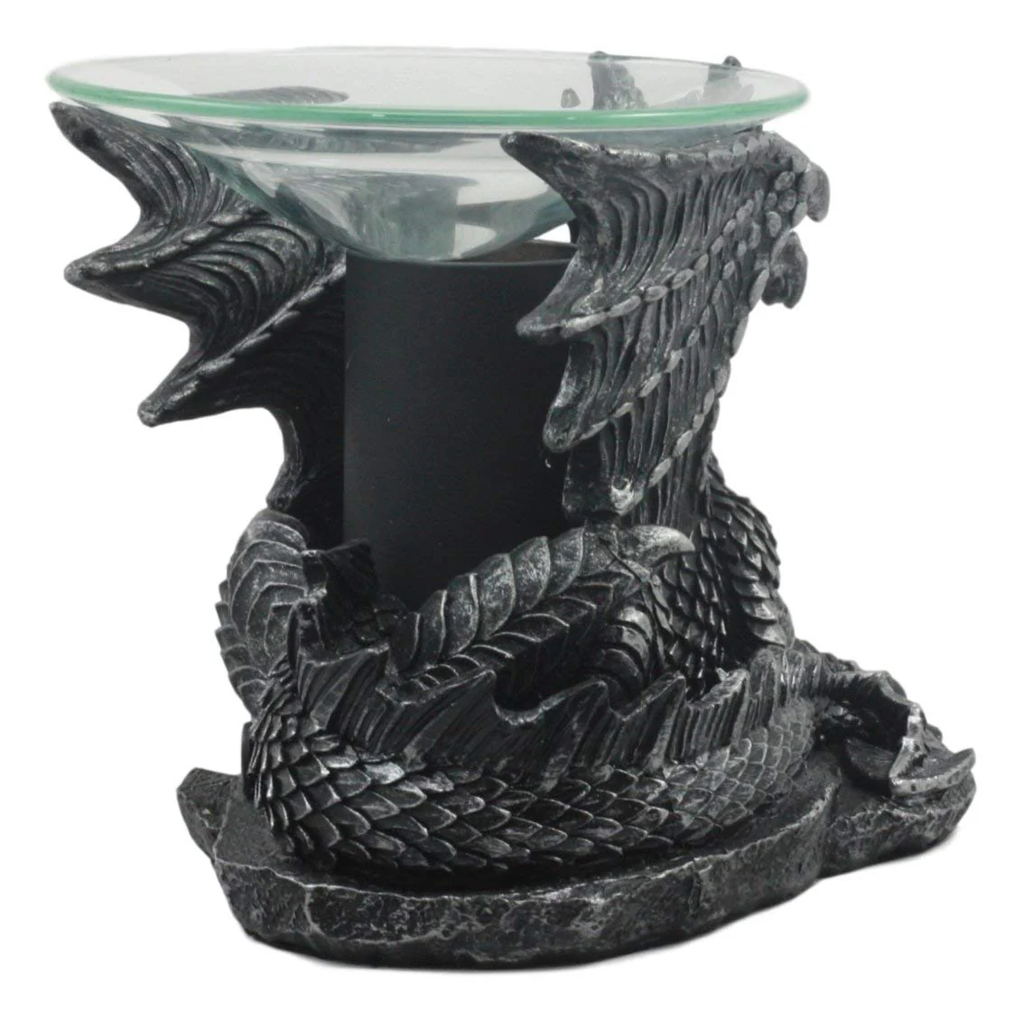 Ebros Mythical Air Behemoth Dragonite Resting Black Dragon Electric Oil Burner Statue - Image 2