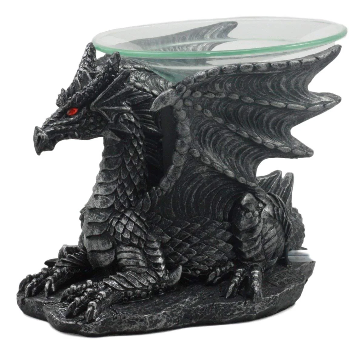 Ebros Mythical Air Behemoth Dragonite Resting Black Dragon Electric Oil Burner Statue - Image 4