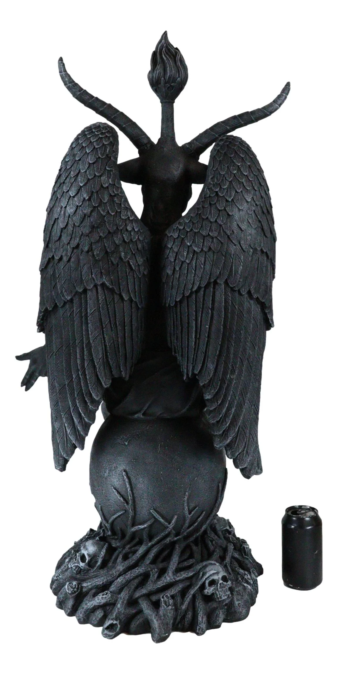 Faux Stone 3 Feet Oversized Sabbatic Goat Baphomet Statue - Image 11