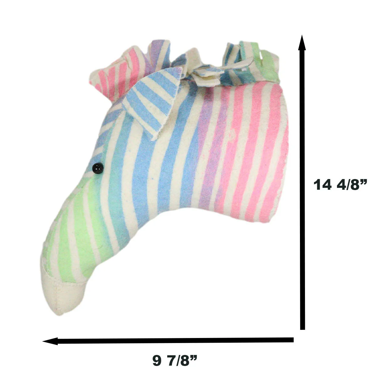 Ebros Fiona Walker England Handmade Organic Semi Pastel Zebra Head Hanging Wall Decor - Image 5