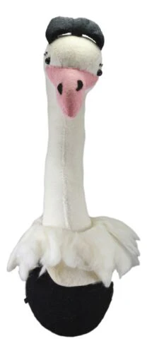 Ebros Fiona Walker England Handmade Organic Girl Ostrich Head Wall Decor Large 24"H - Image 3