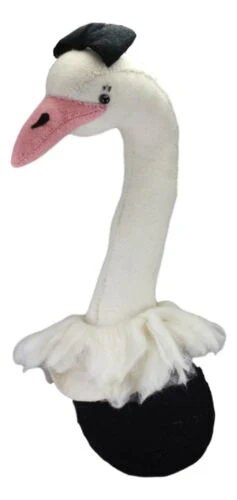 Ebros Fiona Walker England Handmade Organic Girl Ostrich Head Wall Decor Large 24"H - Image 4